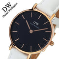  Shop Authentic Daniel Wellington Classic Petite Bondi Black Dial White Leather Strap Watch For Women - DW00100285 - Luxxuri