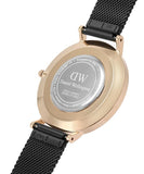  Shop Authentic Daniel Wellington Petite Ashfield Black Dial Black Mesh Strap Watch for Women - DW00100307 - Luxxuri