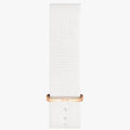  Shop Authentic Daniel Wellington Classic Dover Black Dial White Nylon Strap Watch For Women - DW00100310 - Luxxuri