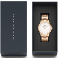  Shop Authentic Daniel Wellington Iconic Link White Dial Gold Steel Strap Watch For Men - DW00100343 - Luxxuri