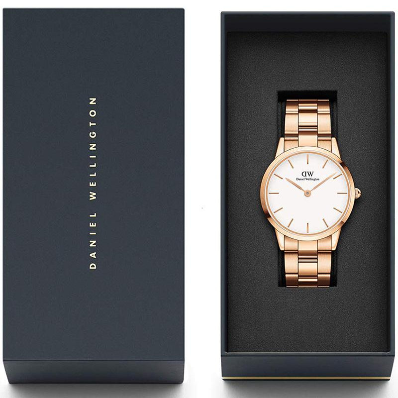  Shop Authentic Daniel Wellington Iconic Link White Dial Gold Steel Strap Watch For Men - DW00100343 - Luxxuri