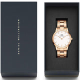  Shop Authentic Daniel Wellington Iconic Link White Dial Gold Steel Strap Watch For Men - DW00100343 - Luxxuri