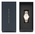  Shop Authentic Daniel Wellington Iconic Link White Dial Two Tone Steel Strap Watch For Women - DW00100358 - Luxxuri