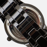  Shop Authentic Daniel Wellington Iconic Link Ceramic Black Dial Black Steel Strap Watch For Women - DW00100414 - Luxxuri