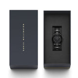  Shop Authentic Daniel Wellington Iconic Link Ceramic Black Dial Black Steel Strap Watch For Women - DW00100415 - Luxxuri