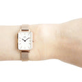  Shop Authentic Daniel Wellington Quadro Melrose White Dial Gold Mesh Strap Watch For Women - DW00100431 - Luxxuri