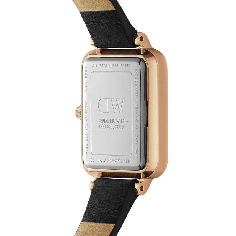  Shop Authentic Daniel Wellington Quadro Pressed Sheffield Green Dial Black Leather Strap Watch For Women - DW00100439 - Luxxuri