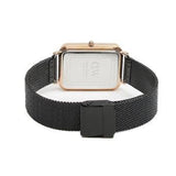  Shop Authentic Daniel Wellington Quadro Pressed Ashfield Black Dial Black Mesh Strap Watch for Women - DW00100467 - Luxxuri