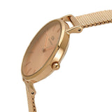  Shop Authentic Daniel Wellington Petite Rose Gold Dial Rose Gold Mesh Bracelet Watch For Women - DW00100470 - Luxxuri