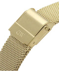  Shop Authentic Daniel Wellington Petite Emerald Green Dial Gold Mesh Strap Watch For Women - DW00100480 - Luxxuri
