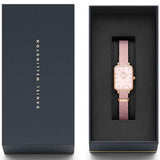  Shop Authentic Daniel Wellington Quadro Pressed Mother of Pearl Pink Dial Pink Nylon Strap Watch For Women - DW00100509 - Luxxuri