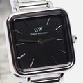  Shop Authentic Daniel Wellington Quadro Studio Black Dial Silver Mesh Strap Watch For Women - DW00100522 - Luxxuri