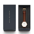  Shop Authentic Daniel Wellington Classic Petite Bristol White Dial Brown Leather Strap Watch For Women - DW00100227 - Luxxuri