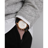  Shop Authentic Daniel Wellington Iconic Chronograph Sheffield White Dial Black Leather Strap Watch For Men - DW00100646 - Luxxuri