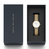  Shop Authentic Daniel Wellington Petite Melrose White Dial Rose Gold Mesh Strap Watch For Women - DW00100305 - Luxxuri