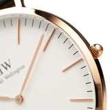  Shop Authentic Daniel Wellington Classic Sheffield White Dial Black Leather Strap Watch For Men - DW00100007 - Luxxuri