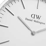  Shop Authentic Daniel Wellington Classic Sheffield White Dial Black Leather Strap Watch For Men - DW00100020 - Luxxuri