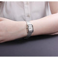 Guess Nouveau Diamonds Silver Dial Silver Mesh Bracelet Watch for Women - W0127L1