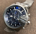  Shop Authentic Diesel Mega Chief Chronograph Blue Dial Silver Steel Strap Watch For Men - DZ4417 - Luxxuri