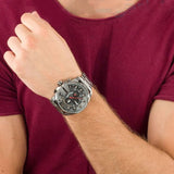  Shop Authentic Diesel  Mega Chief Chronograph Grey Dial Grey Steel Strap Watch For Men - DZ4421 - Luxxuri
