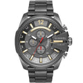  Shop Authentic Diesel  Mega Chief Chronograph Grey Dial Grey Steel Strap Watch For Men - DZ4421 - Luxxuri