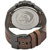  Shop Authentic Diesel Mega Chief Grey Dial Brown Leather Strap Watch For Men - DZ4463 - Luxxuri