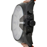  Shop Authentic Diesel Mega Chief Grey Dial Brown Leather Strap Watch For Men - DZ4463 - Luxxuri