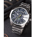  Shop Authentic Diesel Mega Chief Chronograph Blue Dial Silver Steel Strap Watch For Men - DZ4465 - Luxxuri