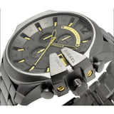  Shop Authentic Diesel Mega Chief Chronograph Grey Dial Grey Steel Strap Watch For Men - DZ4466 - Luxxuri
