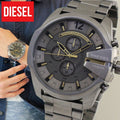  Shop Authentic Diesel Mega Chief Chronograph Grey Dial Grey Steel Strap Watch For Men - DZ4466 - Luxxuri
