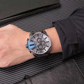  Shop Authentic Diesel Mega Chief Chronograph Black Dial Black Leather Strap Watch For Men - DZ4500 - Luxxuri