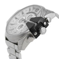  Shop Authentic Diesel Mega Chief Chronograph Silver Dial Silver Steel Strap Watch For Men - DZ4501 - Luxxuri