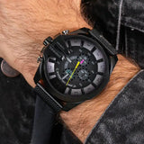  Shop Authentic Diesel Mega Chief Chronograph Black Dial Black Mesh Bracelet Watch For Men - DZ4514 - Luxxuri