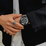  Shop Authentic Diesel Mega Chief Chronograph Black Dial Black Mesh Bracelet Watch For Men - DZ4514 - Luxxuri