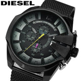  Shop Authentic Diesel Mega Chief Chronograph Black Dial Black Mesh Bracelet Watch For Men - DZ4514 - Luxxuri