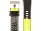  Shop Authentic Diesel Mega Chief Quartz Black Dial Grey Leather Strap Watch For Men - DZ4523 - Luxxuri