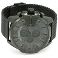  Shop Authentic Diesel Mega Chief Chronograph Black Dial Black Steel Strap Watch For Men - DZ4527 - Luxxuri