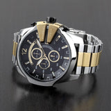  Shop Authentic Diesel Mega Chief Chronograph Black Dial Two Tone Steel Strap Watch For Men - DZ4581 - Luxxuri