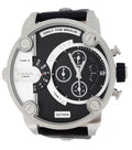  Shop Authentic Diesel Little Daddy Black Dial Black Leather Strap Watch For Men - DZ7256 - Luxxuri