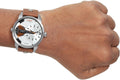  Shop Authentic Diesel Mini Daddy Silver Dial Brown Leather Strap Watch For Men - DZ7309 - Luxxuri