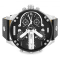  Shop Authentic Diesel Mr Daddy Black Dial Black Leather Strap Watch For Men - DZ7313 - Luxxuri