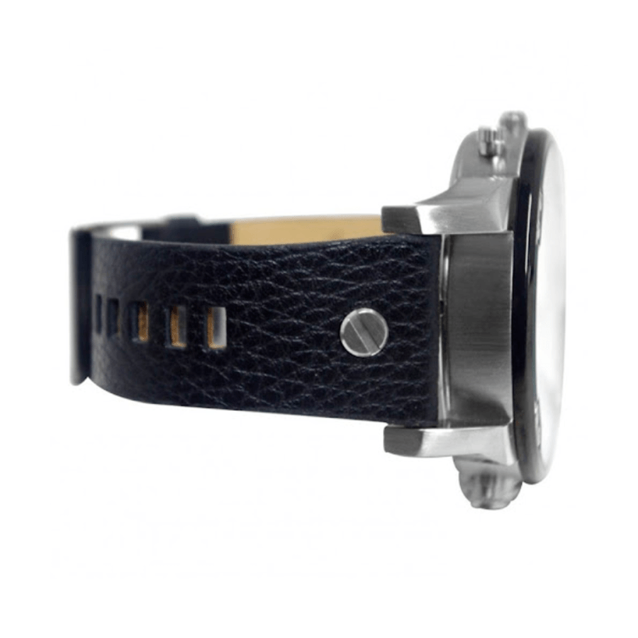  Shop Authentic Diesel Mr Daddy Black Dial Black Leather Strap Watch For Men - DZ7313 - Luxxuri