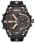  Shop Authentic Diesel Mr Daddy 2.0 Black Dial Black Leather Strap Watch For Men - DZ7350 - Luxxuri
