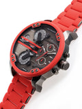  Shop Authentic Diesel Mr Daddy 2.0 Black Dial Red Steel Strap Watch For Men - DZ7370 - Luxxuri