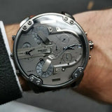  Shop Authentic Diesel Mr Daddy Quartz Grey Dial Brown Leather Strap Watch For Men - DZ7413 - Luxxuri