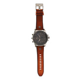  Shop Authentic Diesel Mr Daddy Quartz Grey Dial Brown Leather Strap Watch For Men - DZ7413 - Luxxuri