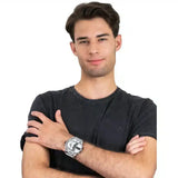  Shop Authentic Diesel Mr. Daddy Chronograph Silver Dial Silver Steel Strap Watch For Men - DZ7421 - Luxxuri