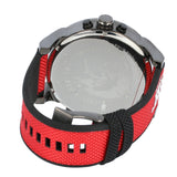  Shop Authentic Diesel Mr Daddy 2.0 Chronograph Grey Dial Red Rubber Strap Watch For Men - DZ7423 - Luxxuri