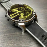  Shop Authentic Diesel Mr. Daddy 2.0 Chronograph Black Dial Grey Nylon Strap Watch For Men - DZ7429 - Luxxuri
