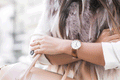  Shop Authentic Daniel Wellington Dapper Durham White Dial Brown Leather Strap Watch For Women - DW00100113 - Luxxuri